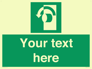 Custom Turn Anti-Clockwise Sign